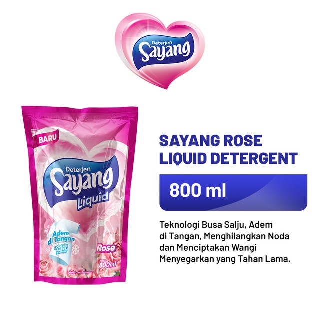 Sayang Rose Liquid Detergent 800ML