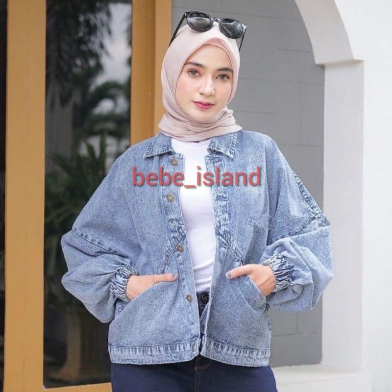 JAKET JEANS WANITA OVERSIZE VINTAGE / OVERSIZE JAKET JUMBO WANITA