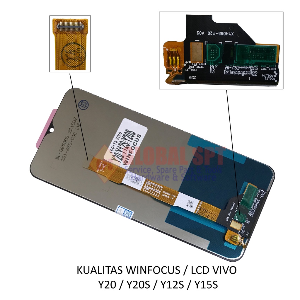 KUALITAS WINFOCUS / LCD TOUCHSCREEN VIVO Y20 / Y20S / Y12S / Y15S