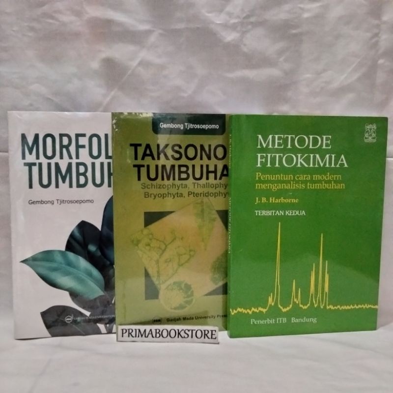 Jual Paket 3 Buku Taksonomi Tumbuhan Morfologi Tumbuhan Metode