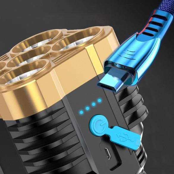 SENTER LED 5 MATA 60W + 20W / SENTER LED CHARGEABLE / SENTER CAS LED - SENTER 5 MATA