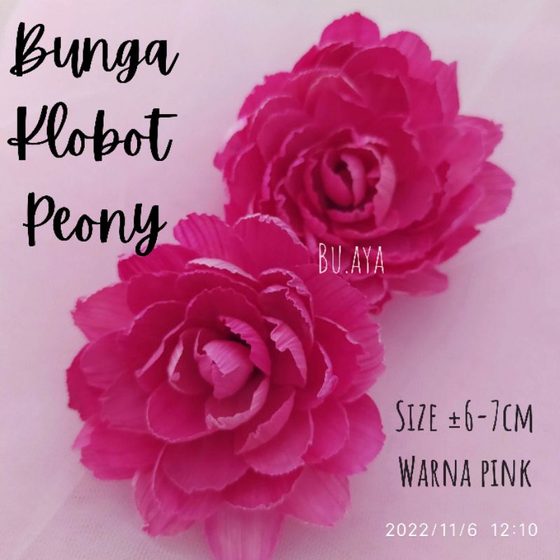 Bunga Kulit Jagung Peony Bunga klobot / Bunga Mahar Rustik