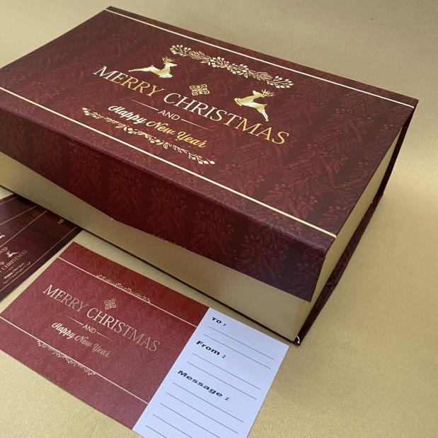 

Hardbox natal / hampers christmas / kotak kado merah / box kue kering