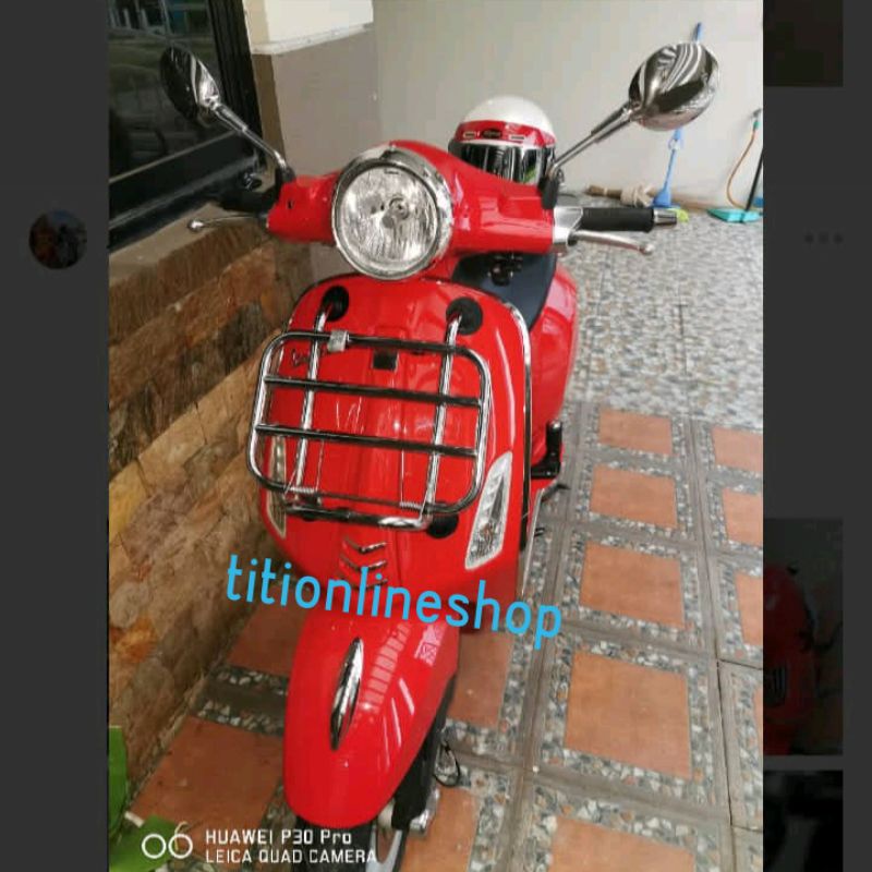 Front Rack / Rak depan untuk Vespa Sprint dan Primavera aksesoris Vespa Metic