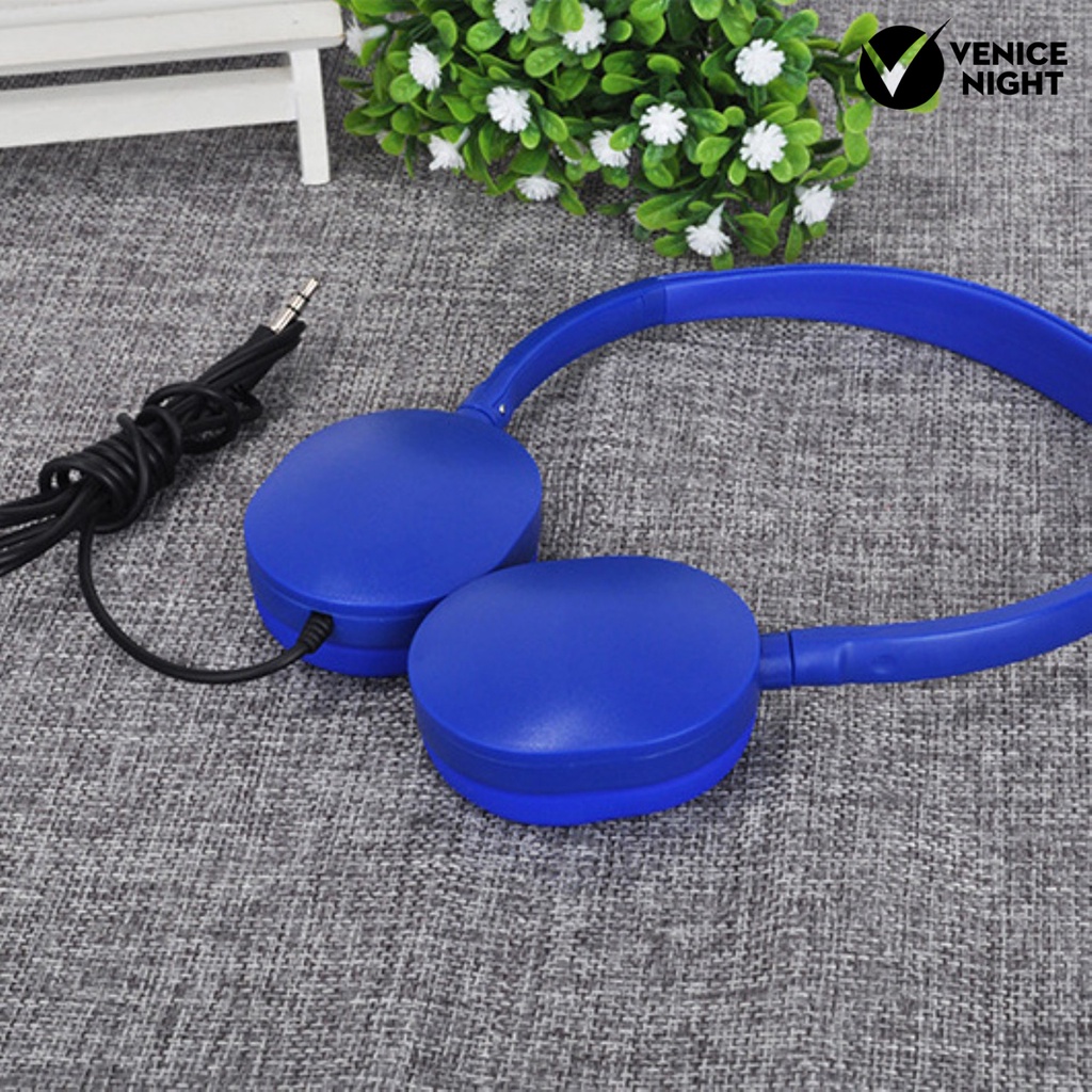 (VNEP) (Berkabel) Fashion 3.5mm Adjustable Musik Gaming Komputer Ponsel Headset Headphone