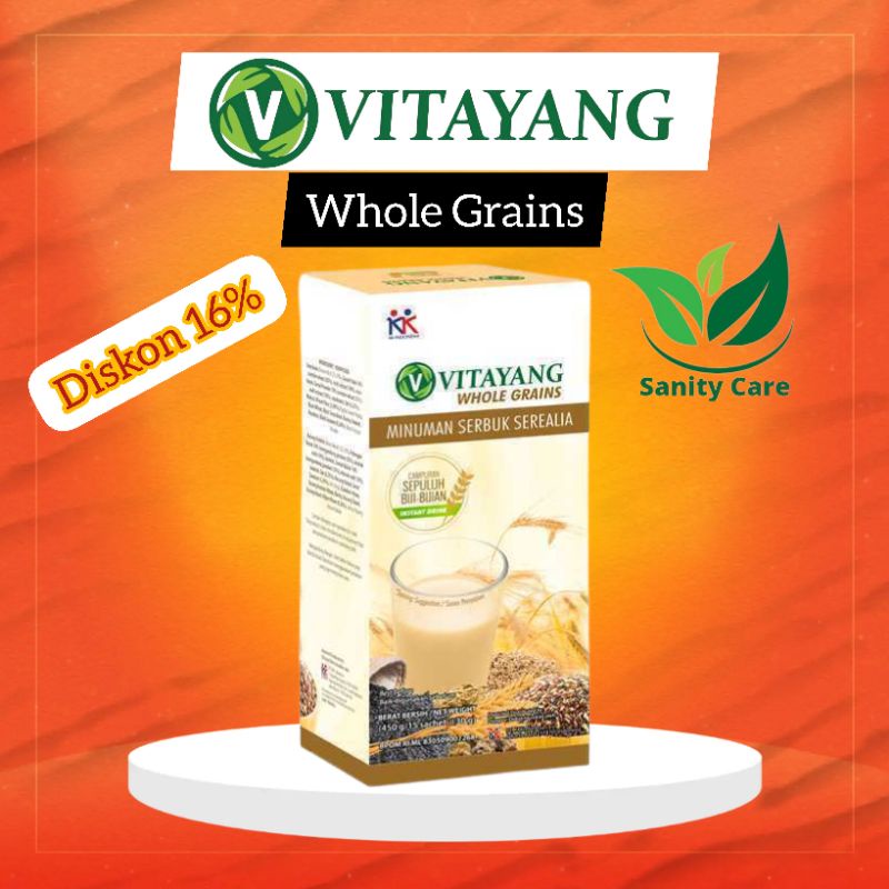 

Vitayang Whole Grains Sarapan Diet Sehat Rendah Kalori Padat Gizi Original KK Indonesia