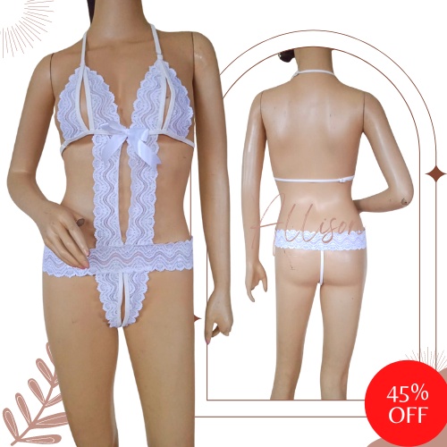 Allison Teddies Lingerie Sexy Big Size Jumbo S M L XL XXL XXXL Pakaian Tidur Wanita Dewasa Baju Hara