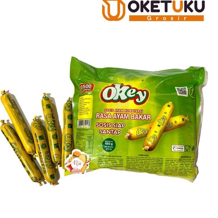 

☸ Sosis Ayam Okey Siap Makan isi 30pcs - Sosis Bakar Okey ゝ