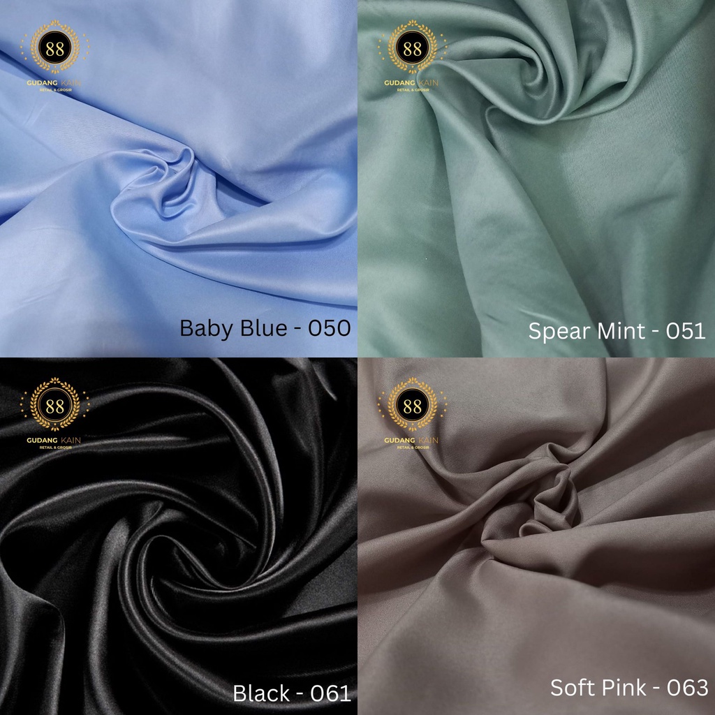 Kain Satin Velvet Premium Polos Bridesmaid [Harga 1 Roll - Isi 60 Yard]