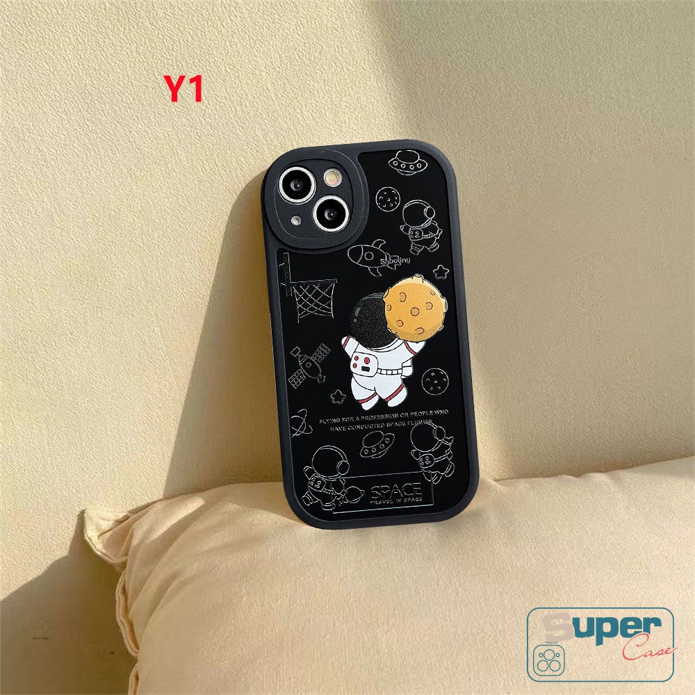 Vivo Y16 Y36 Y02 Y35 Y21 Y15s Y22 Y12s Y12 Y22s Y20 Y15 Y02A Y21s Y12i Y17 Y11 Y33s Y20i V25 V25E Y30 Y91 Y51 Y91C Y33T Y31 Y21A Y53s Y51A Y15A Trend Brand NASA Casing Astronot Lucu