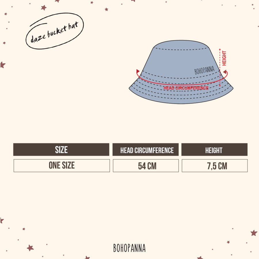 BOHOPANNA - DAZE BUCKET HAT - TOPI ANAK