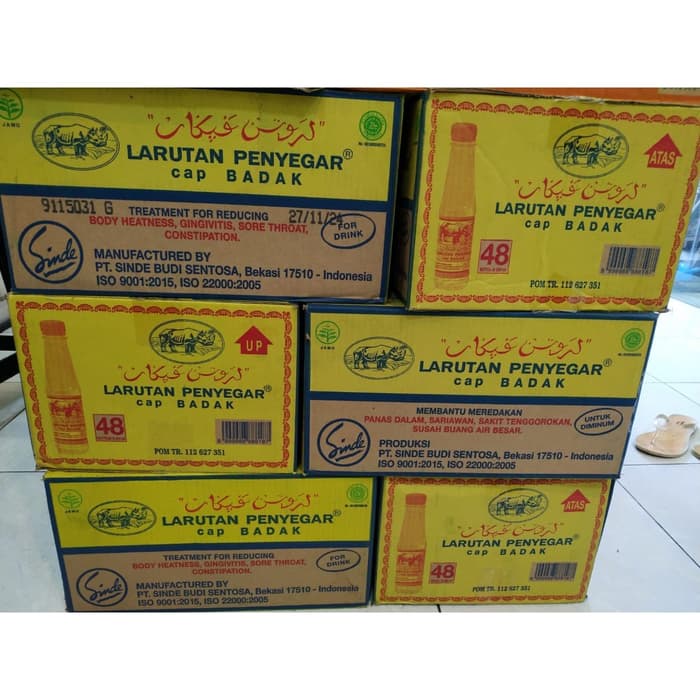 

Minuman LARUTAN PENYENGAR CAP BADAK 200 ML / DUS ( 48 Botol )