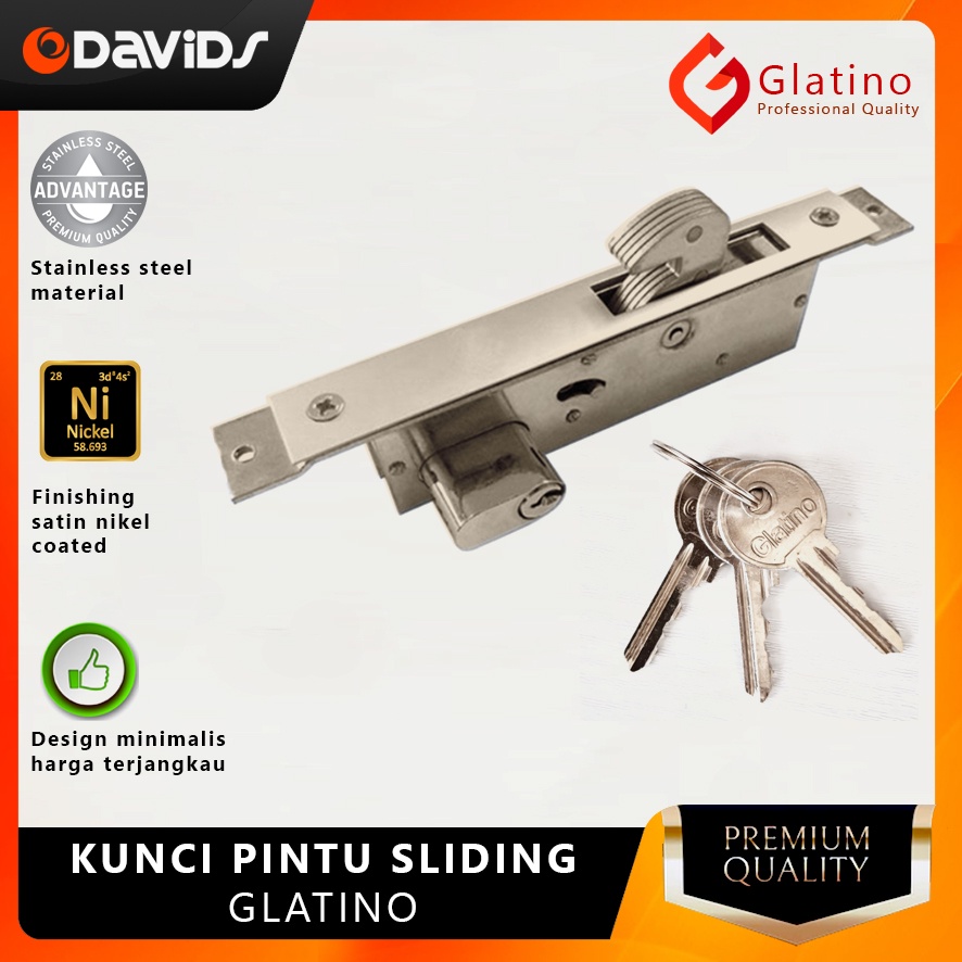 Kunci Pintu Aluminium Sliding Konci Alumunium Almunium Slot Glatino