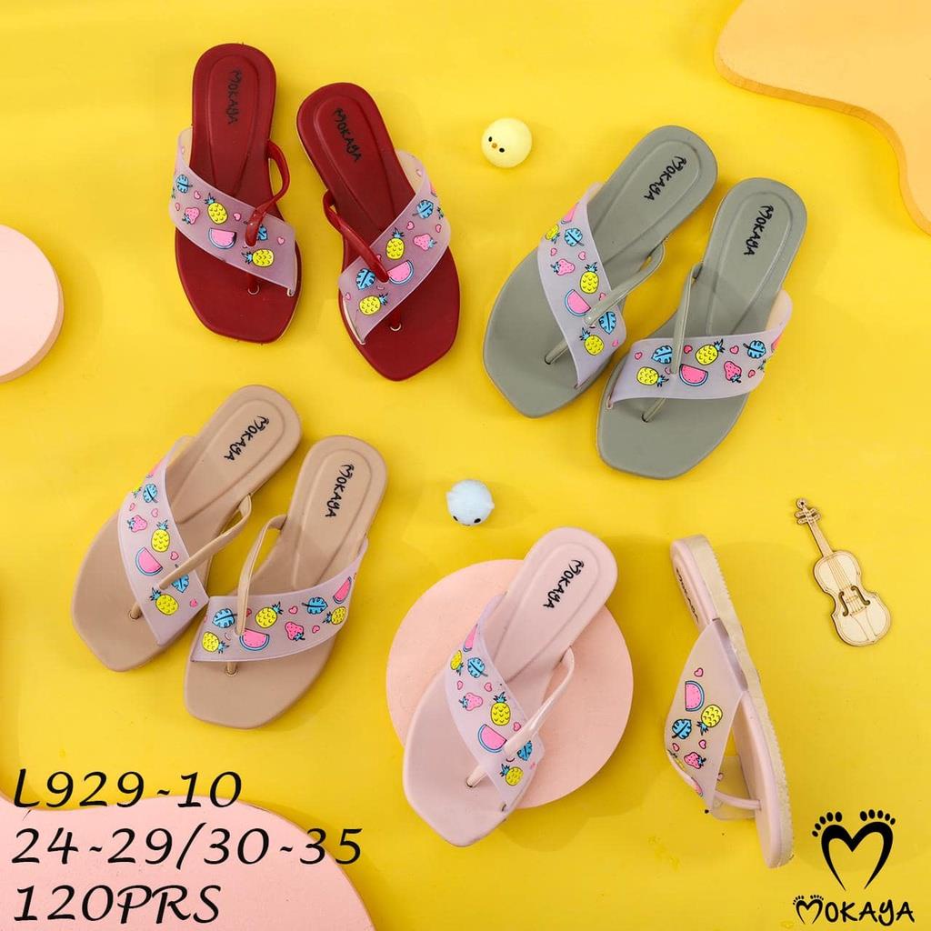 Sandal Jepit Silang Anak Perempuan Motif Buah Fruits mky L929-10 24-29