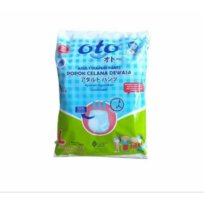 OTO Diapers Adult pants sachet/popok dewasa (celana) ukuran M/L/Xl &quot;TERBARU&quot;