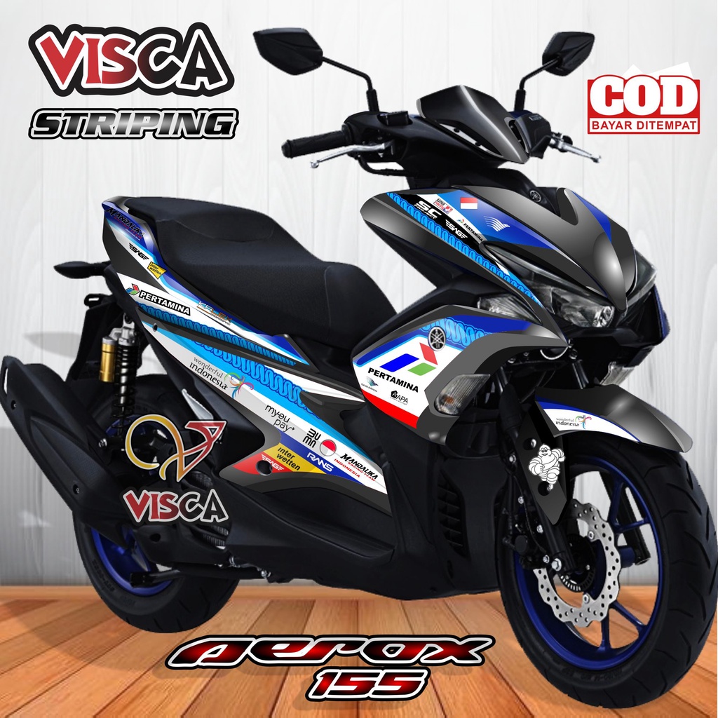 Striping Aerox 155 Old  - Stiker Sticker Striping Variasi Lis Yamaha Aerox 155 Old - Striping Hologr