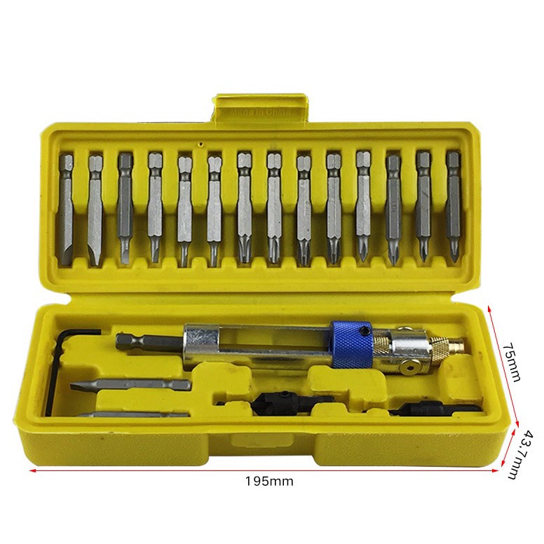 Mata Bor Obeng Set 2in1 Kepala Putar Untuk Reparasi Obeng Countersink Quick Change Cordless