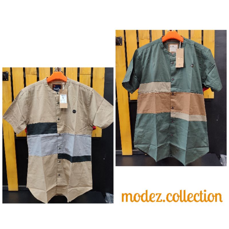 LEAFY ORIGINAL 001 Atasan Muslim Pria Koko Kurta Lengan Pendek