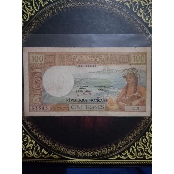 Nouvelle Caledonia Noumea 100 franc 1971 fine