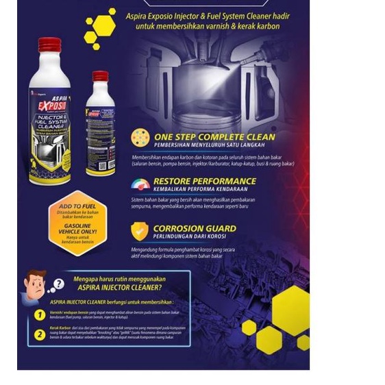 ASPIRA EXPOSIO INJECTOR & FUEL SYSTEM CLEANER (all cars) Bensin