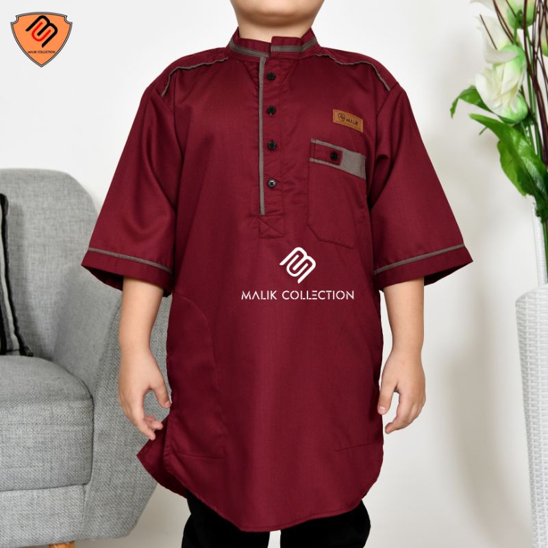 Baju Koko Kurta Anak premium plaki laki muslim usia 1 7 8 9 10  12 13 14 15b16 17 18 tahun tahun