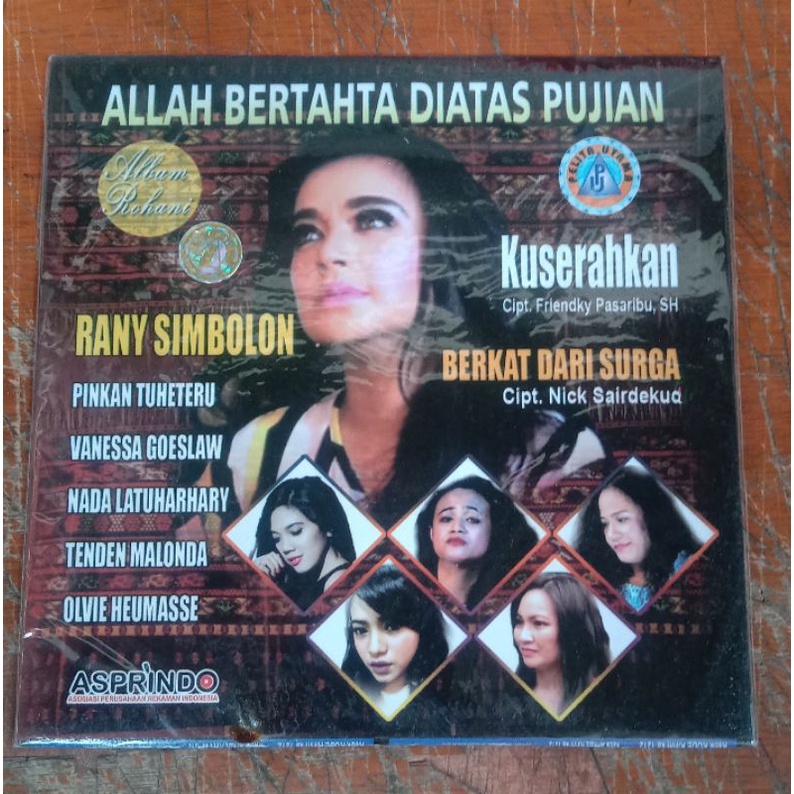Kaset Vcd Original lagu Rohani Allah bertahta atas pujian