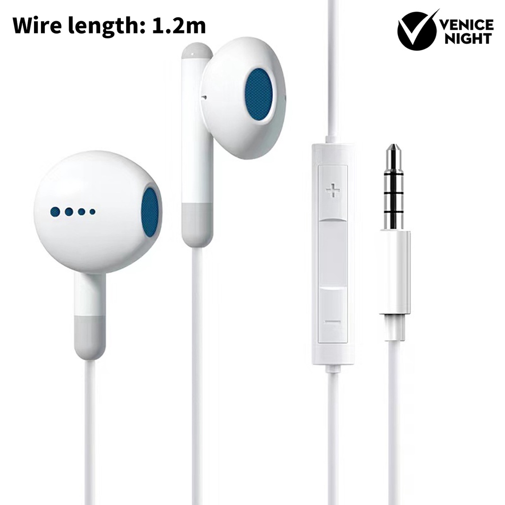 (VNEP) (Berkabel) Earbud High Fidelity Sensitif Universal Type-C 3.5mm Stereo Sports In-ear Earbud untuk Merekam Lagu