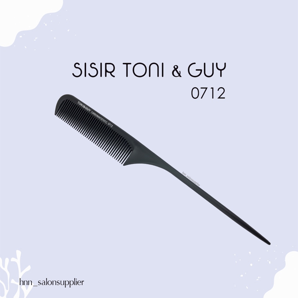 Alat Sisir Potong Rambut Salon Barbershop Barber Toni and Guy 0712 Carbon Antitastic