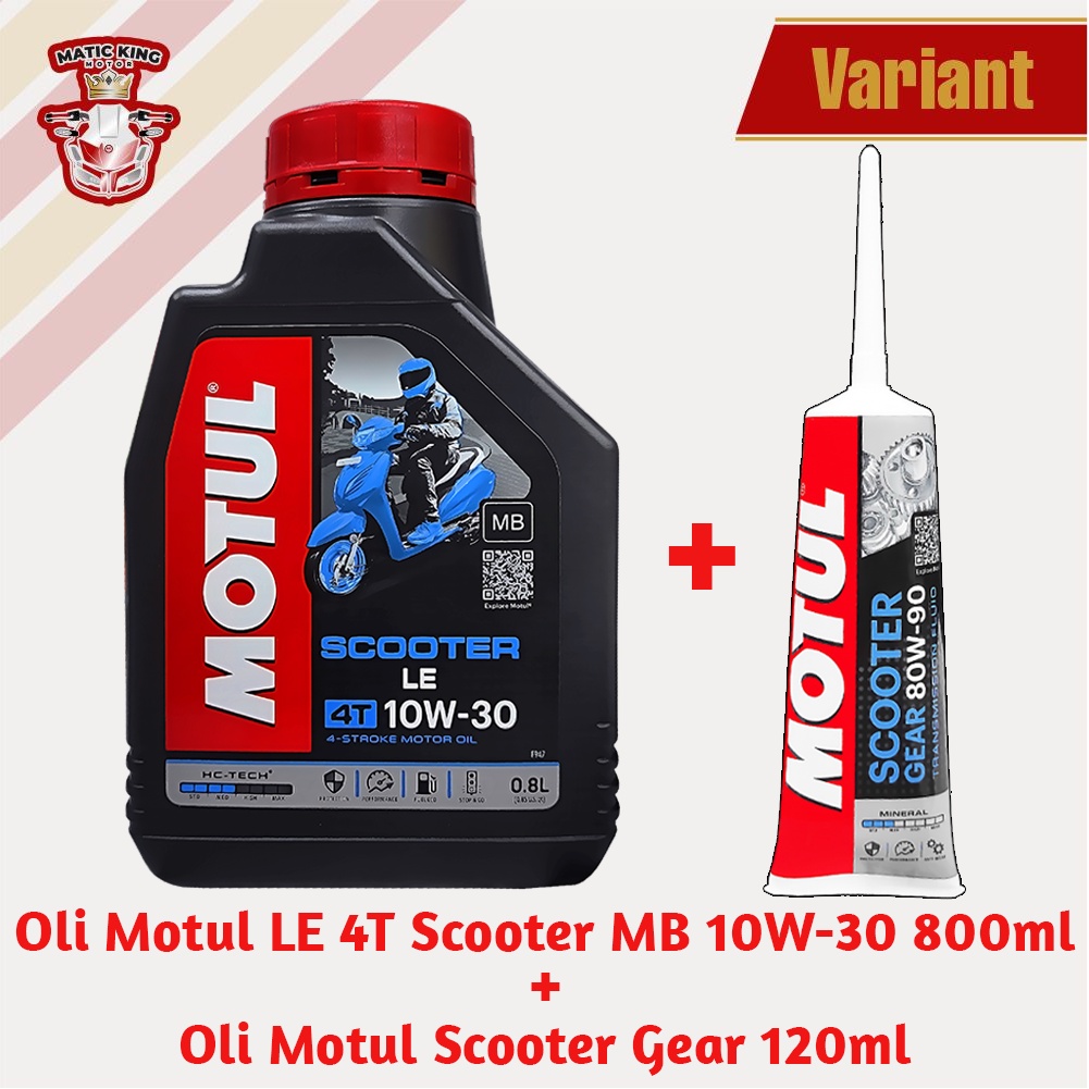 Motul Oli Mesin Scooter Le SAE 10W-30 MB Oli motor matic 800 ml 1L