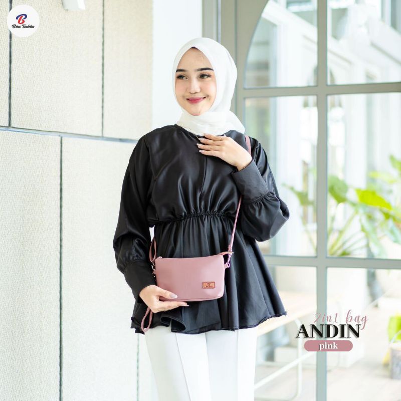 Biru Tsabita Andin Bag Tas Handphone Lucu Anti Air