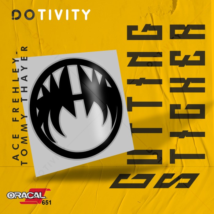 

Cutting Sticker KISS (ACE FREHLEY - TOMMY THAYER)