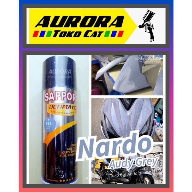 Pilox Abu-abu Sapporo Ultimate Audi Grey S25 Nardo Tahan Bensin 400cc