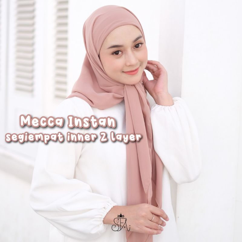 MECCA INSTAN / SEGIEMPAT INNER 2 LAYER / SEGIEMPAT INSTAN CERUTY BABYDOLL / HIJAB INNER 2IN1 / SEGIT