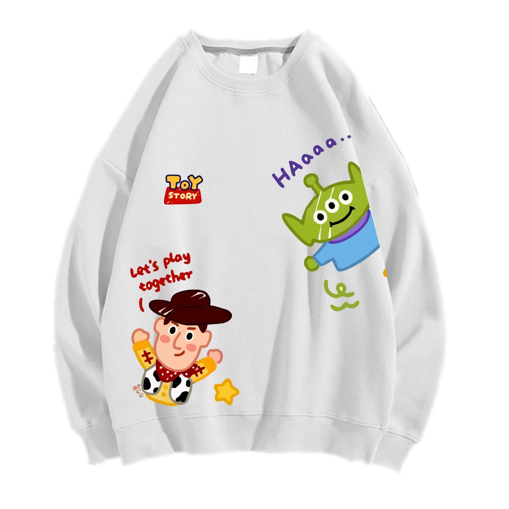 LETS PLAY TOGETHER SWEATER SWITER CREWNECK PRIA WANITA OVERSIZE Size M-XXL ANAIRA