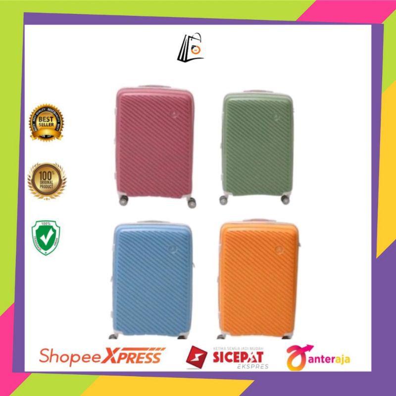 Passport Splash Koper 28 Inci dengan 4 roda Pink, Orange, Biru & Hijau