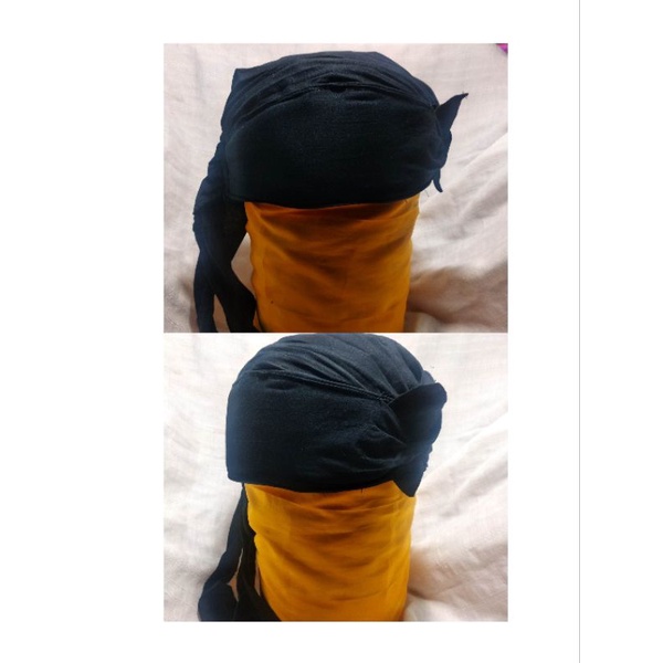 IKET KEPALA ATAS TERTUTUP HITAM POLOS /  IKET JAWA INSTAN / UDENG JAWA SUNDA