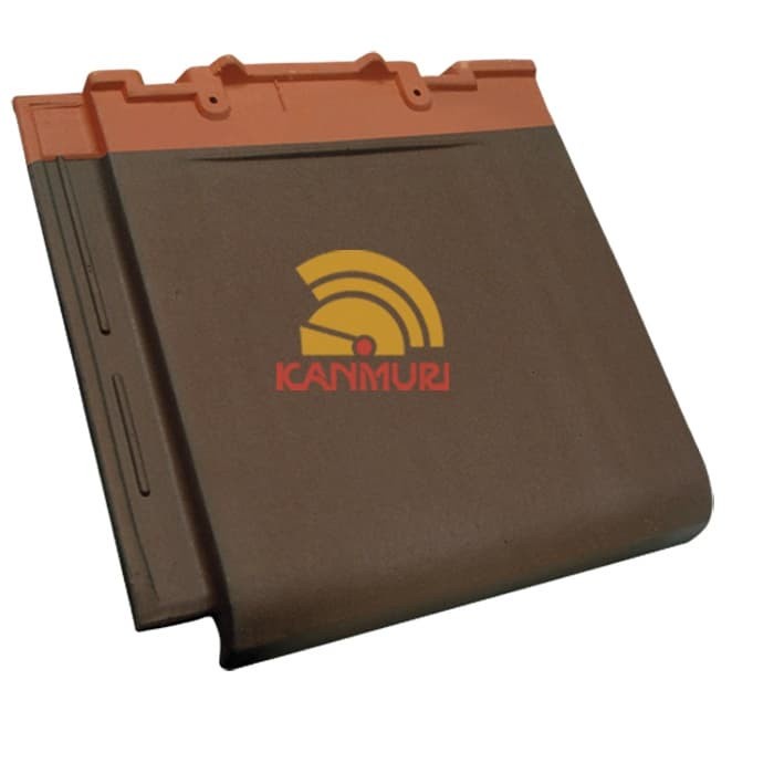 Genteng Keramik Kanmuri Full Flat Medi Brown