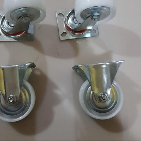 Roda nilon 4 inch hidup mati / roda etalase / roda troli