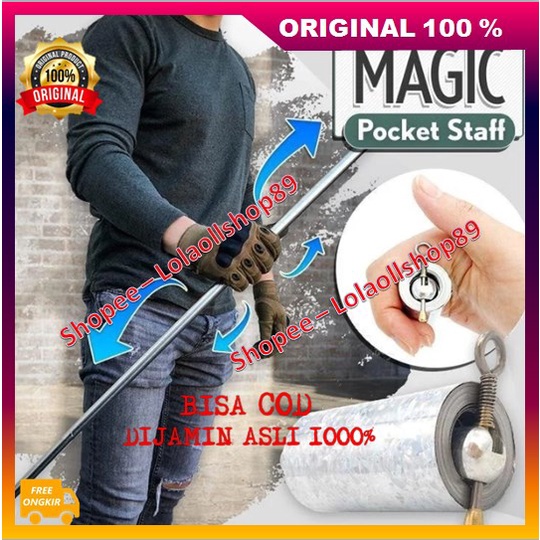 Enma Magic Staff Magic Pocket Staff Tongkat Pertahanan Diri Yang Wajib Dimiliki Tongkat Sulap Ajaib 