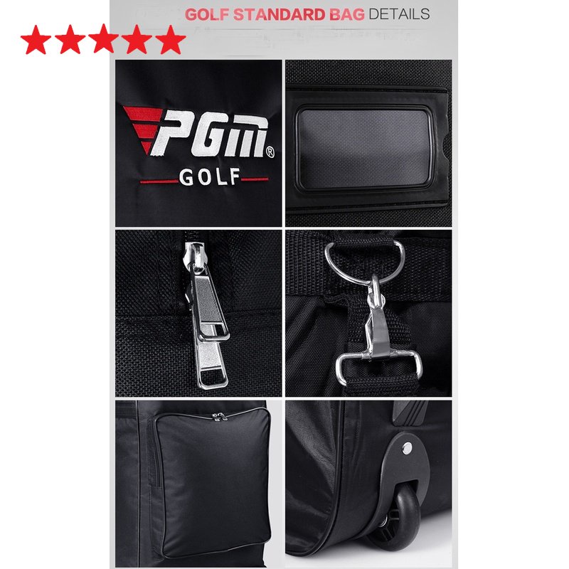 Tas Golf Premium Portable Roda Gagal Terbang Travel PGM Golf Travel Cover Kapasitas Besar Lipat Ringan Golf Aviasi Tas Penyimpanan Foldable Alat Golf Terbaik Aviasi Perjalanan