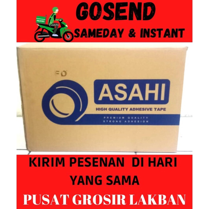 

[PER-DUS] Lakban Bening / Coklat & Putih 45mm 100 Yard Setara Daimaru