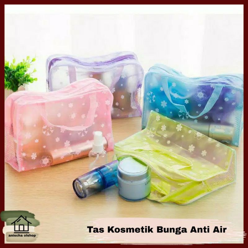 IKILOSHOP Dompet Tas kosmetik Anti Air Bahan PVC Cosmetic Organizer Travel Bag