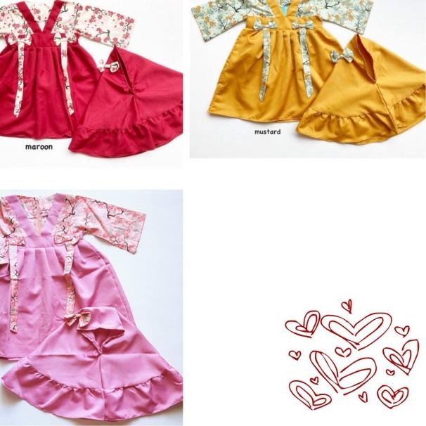 baju muslim gamis dress jilbab hanbok sachi anak bayi perempuan