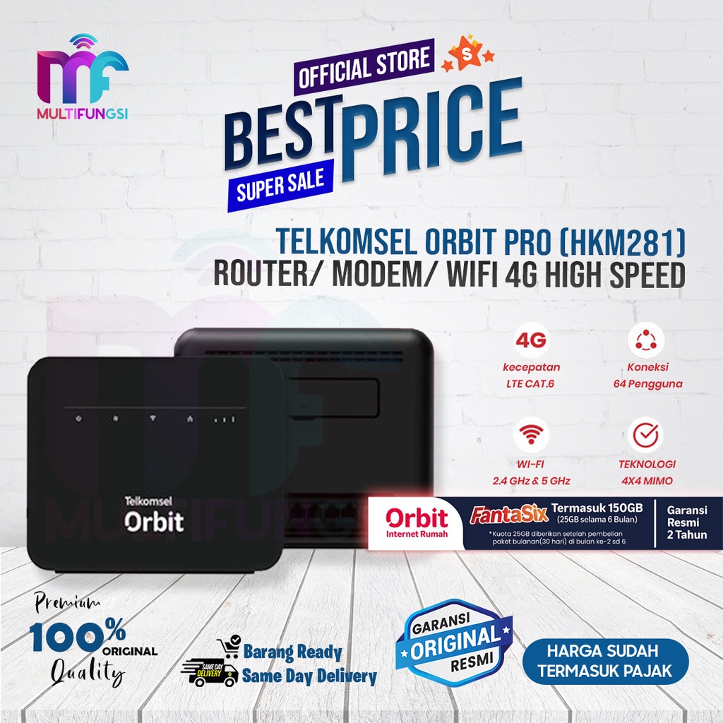 Telkomsel Orbit Pro (HKM281) Router/ Modem/ Wifi 4G High Speed