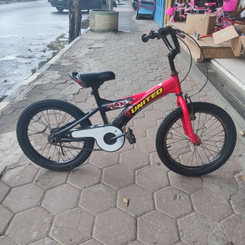 United Sepeda BMX Second Bekas 18" Merah Hitam