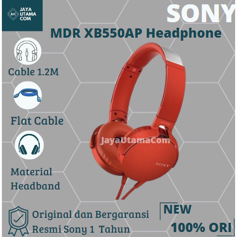 SONY MDR XB550AP Headphone Original