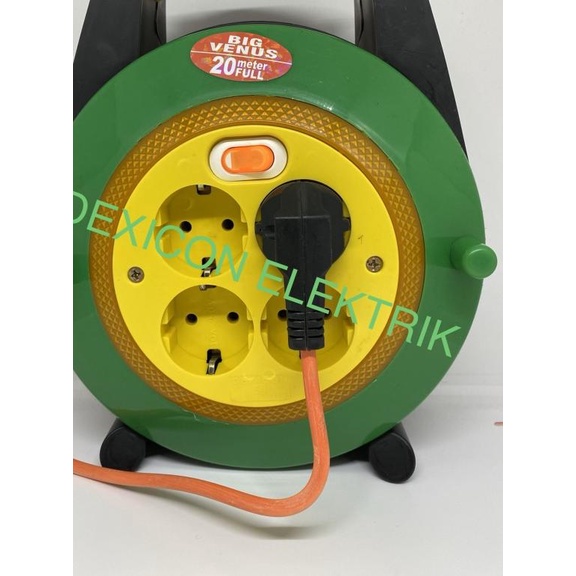 Kabel roll/ kabel gulungan/roll kabel/kabel box/colokan listrik murah - kabel 20 meter