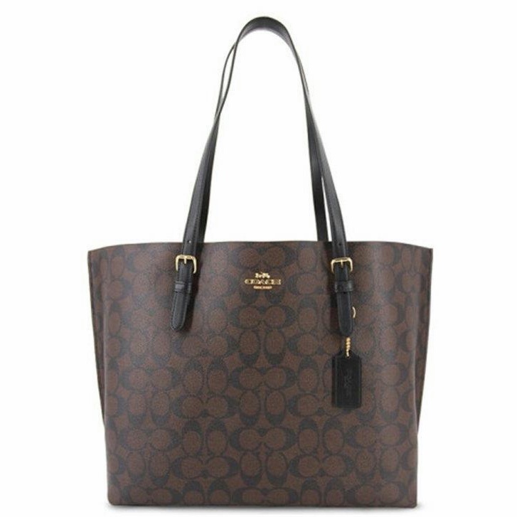 [Instant/Same Day]1665 coach Mollie Tote Women Shoulder Bag Handbag shopping bag  gwd
