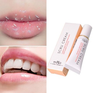 Image of MIXIU SCRU Pencerah Bibir Hitam Lip Scrub Bibir Merah Alami Mencerahkan Pelembab Pemerah Bibir