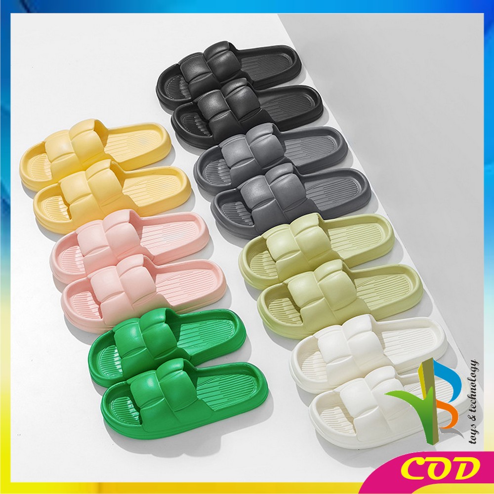 RB-S51 Sandal Jelly Wanita Korean Style Import Bahan EVA Anti Slip Sandal Rumah / Sendal Kamar Mandi Cewek Elastis Empuk Soft Slipper Elastic